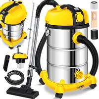 Masko® Aspirapolvere industriale, in acciaio inox