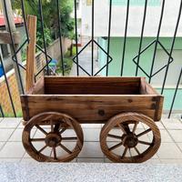 Fioriera in Legno - Carrello Portavasi