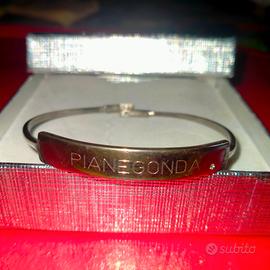 BRACCIALE PIANEGONDA RIGIDO IN ARGENTO +PUNTO LUCE