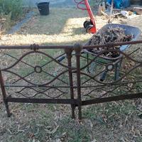 testiera in ferro pesante antico 