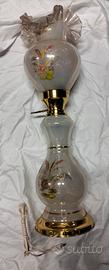 Lampada vetro ottone