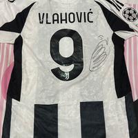 Maglia Vlahovic Juve autografata