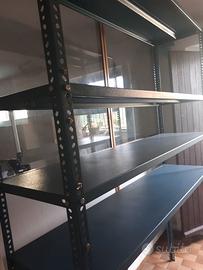 scaffali metallo h 2mx1,5 m p 40 cm