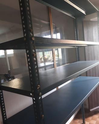 scaffali metallo h 2mx1,5 m p 40 cm