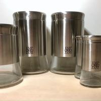 Set contenitori cucina Emporio Zani vetro-acciaio