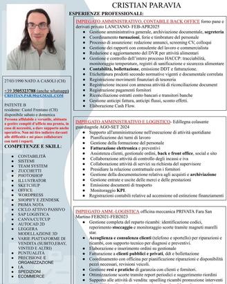 cerc.0 lavoro impiegato i altro in zona 