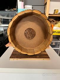 Ruota per criceti in legno