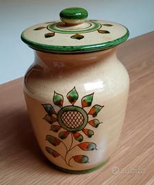 barattolo in ceramica marchio Rastelli di Torgiano