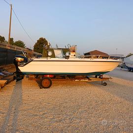 Barca da 6 metri con motore e carrello