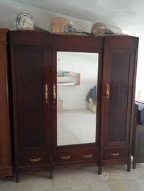 Armadio+cassettiera+2comodini  anno 1940