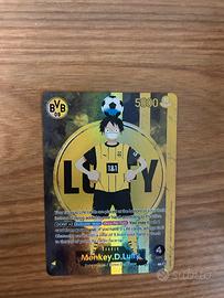 Fan art carta one piece luffy promo Dortmund