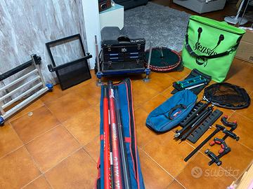 Canna da pesca rubasienne completa di accessori