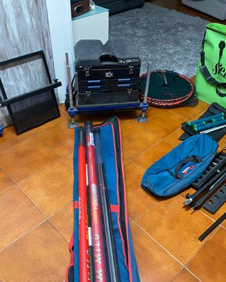 Canna da pesca rubasienne completa di accessori