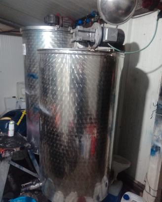 Cisterna 500lt acciaio inox