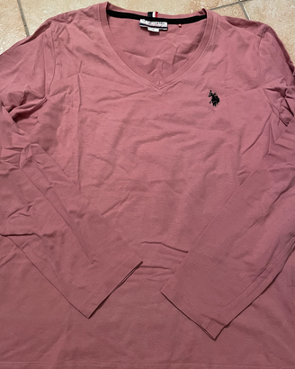 Maglia Vintage rosa antico US Polo Assn a maniche