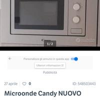 Forno microonde incasso