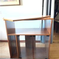 Mobile Porta Stereo/TV in Legno e Vetro 