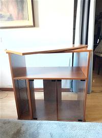 Mobile Porta Stereo/TV in Legno e Vetro 