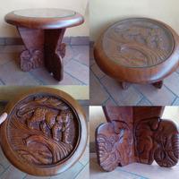 tavolino etnico rotondo (africano)