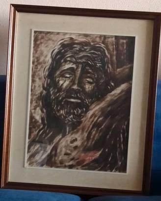 Ritratto maschile barbuto – Dipinto figurativo