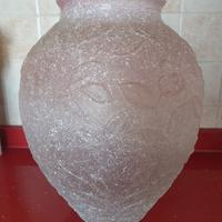 vaso in vetro decorato 