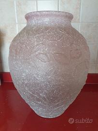 vaso in vetro decorato 
