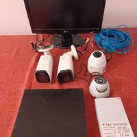 Kit videosorveglianza Dahua DVR + monitor + 4 cam