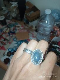 anello argento925 e zaffiro