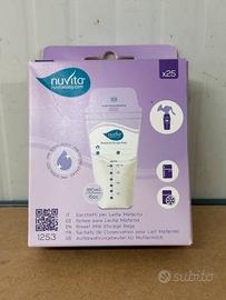 Sacchetti Nuvita latte materno x25 Nuovi