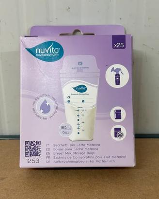 Sacchetti Nuvita latte materno x25 Nuovi