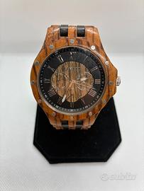 Orologio uomo finto legno