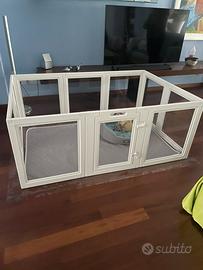 Box per cani in plastica acrilica trasparente