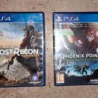 Giochi PS4 Ghost Recon Wildlands e Phoenix Point!