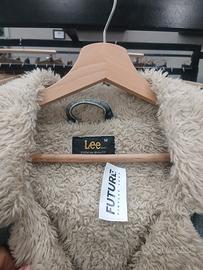 giubbotto lungo  donna con pelliccia interna 