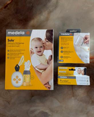 Tiralatte Medela + bustine + crema