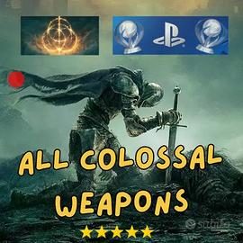 19x ✅ ARMI COLOSSALI di ELDEN RING ⭐ +10 +25 - PS4