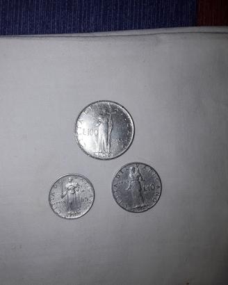 3 monete citta del Vaticano 