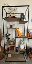 Scaffale legno e metallo