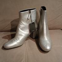 stivaletti argentati Zara