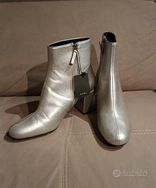 stivaletti argentati Zara
