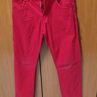 Jeans rosso five boy the latest fashion in dress 