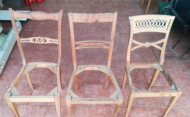 Sedie al grezzo