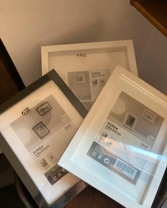 Tre cornici Ribba Ikea nuove