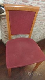 Sedie con coprisedie