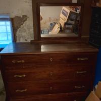 cassettone con specchio vintage 