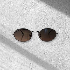 Occhiali da sole unisex stile retrò montatura nera