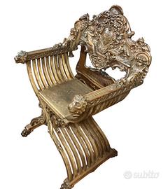 Sedia poltrona savonarola