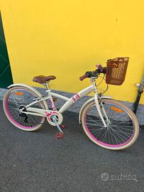 Bici MTB Btwin bambina con cambio ruota 24 nuova