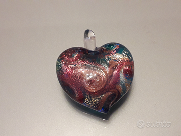 Ciondolo murrina cuore