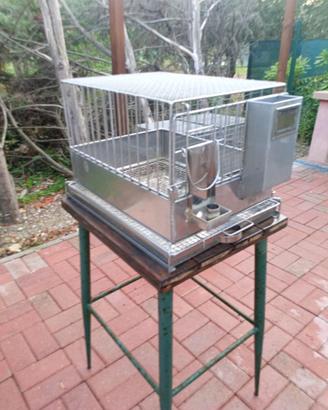 Gabbie conigli Professionali in Acciaio INOX